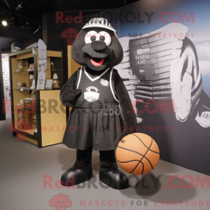 Sort Basketball Ball maskot...