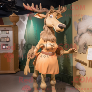 Tan Irish Elk maskot...