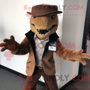 Brun Deinonychus maskot...