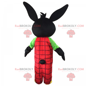 Black rabbit mascot overalls - Redbrokoly.com