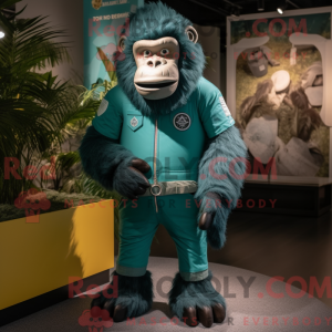 Figura de máscara de gorila...