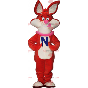 Oranje konijn mascotte - Redbrokoly.com