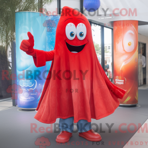 Red Ghost-mascottekostuum...