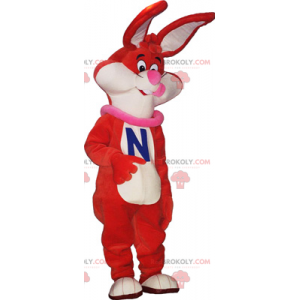 Oranje konijn mascotte - Redbrokoly.com