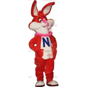 Oranje konijn mascotte - Redbrokoly.com