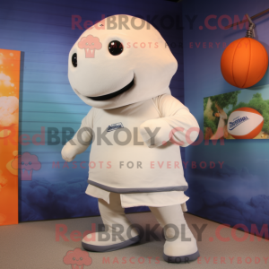 Tan Beluga Whale maskot...