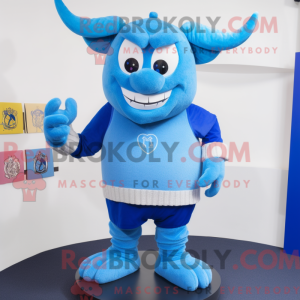 Blue Devil-mascottekostuum...