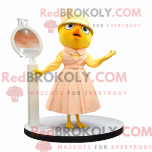 Peach Canary Maskottchen...