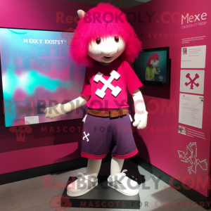 Magenta Celtic Cross maskot...