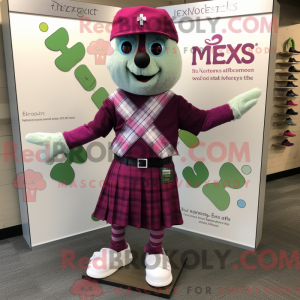 Magenta Celtic Cross maskot...