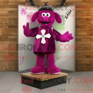 Magenta Celtic Cross maskot...