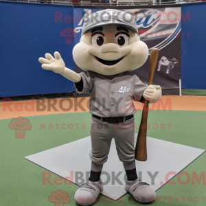 Gray Trapeze Artist mascot...