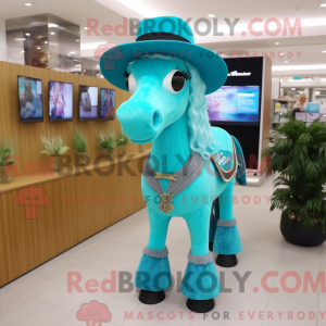 Turquoise paard...