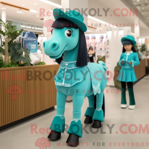 Turquoise Horse mascot...