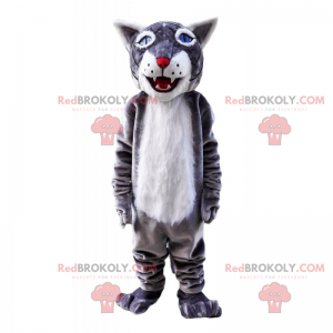 Wolf Maskottchen mit blauen Augen - Redbrokoly.com