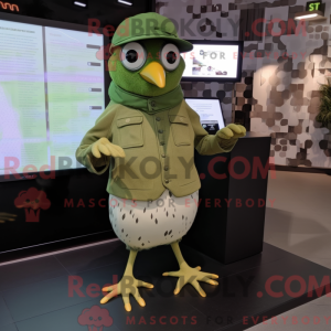 Postava maskota Olive Quail...