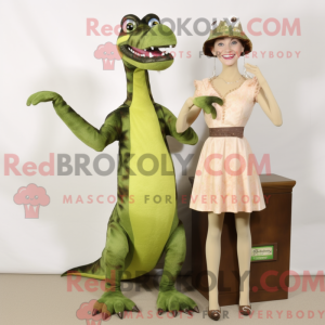 Oliven Deinonychus maskot...