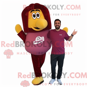 Maroon Paella maskot...