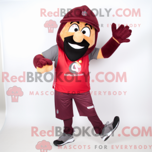 Maroon Paella mascot...