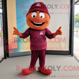 Maroon Paella maskot...