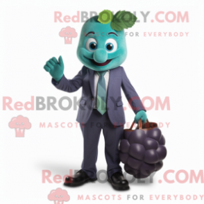 Fantasia de mascote de uva-azul com calça social e luvas - Mascotes da uva - REBROKO_300282 - RedBrokoly.com