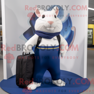 Navy marsvin maskot kostyme...