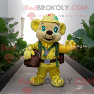 Personaggio mascotte giallo...