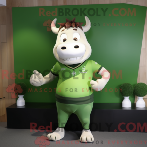 Olive Bull Maskottchen...