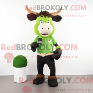 Olive Bull-maskotdraktfigur...