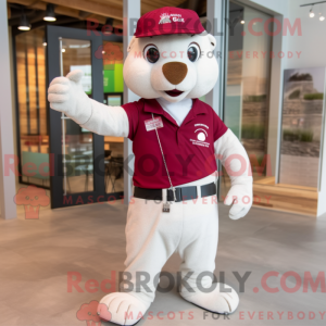Maroon Ermine mascot...