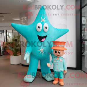 Cyan Starfish maskot...