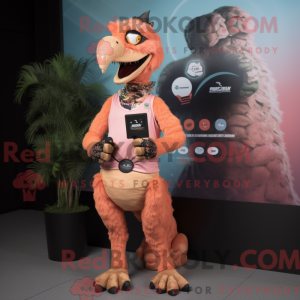 Peach Utahraptor máscara de...