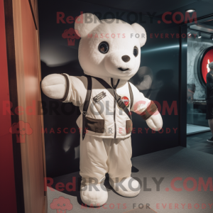 Personaggio mascotte bianco...
