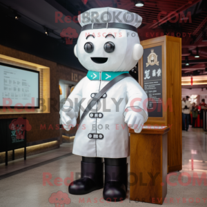Wit Dim Sum mascottekostuum...