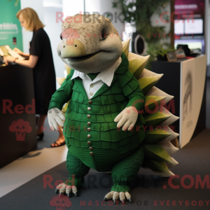Grøn Pangolin maskot...