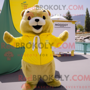 Citrongul murmeldyr maskot...