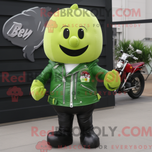 Lime Green Radise maskot...