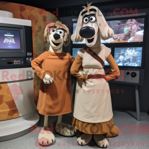 Tan Shepard S Pie mascot...