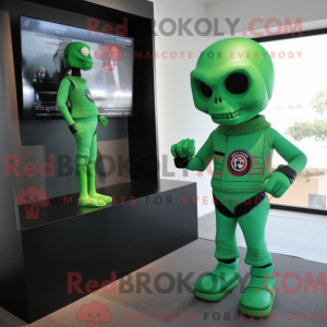 Groene schedel mascotte...