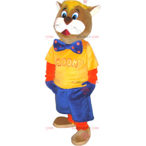 Mascot Mr. Cat med butterfly - Redbrokoly.com