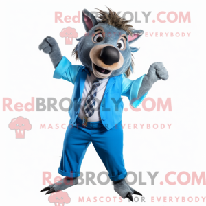 Blue Wild Boar mascot...