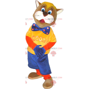 Mascot Mr. Cat with bow tie - Redbrokoly.com