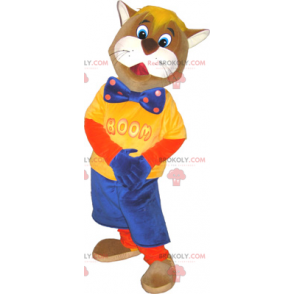 Mascot Mr. Cat med butterfly - Redbrokoly.com