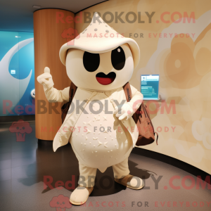 Cream Stingray maskot...