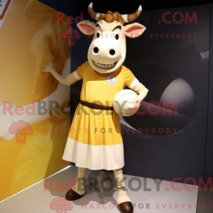 Disfraz de mascota de vaca...