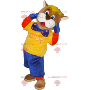 Mascot Mr.Gat con pajarita - Redbrokoly.com