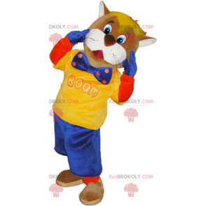 Maskot Mr. Cat med fluga - Redbrokoly.com