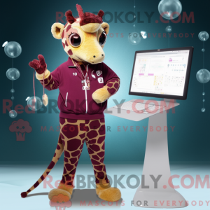 Figura de máscara de girafa...