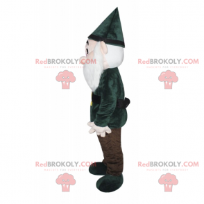 Schneewittchen Zwerg Maskottchen - grünes Outfit -