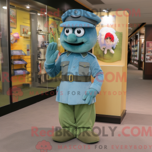 Sky Blue Green Beret...
